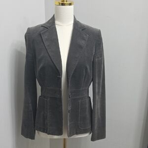 Women's Vintage Banana Republic Gray Velvet Blazer
